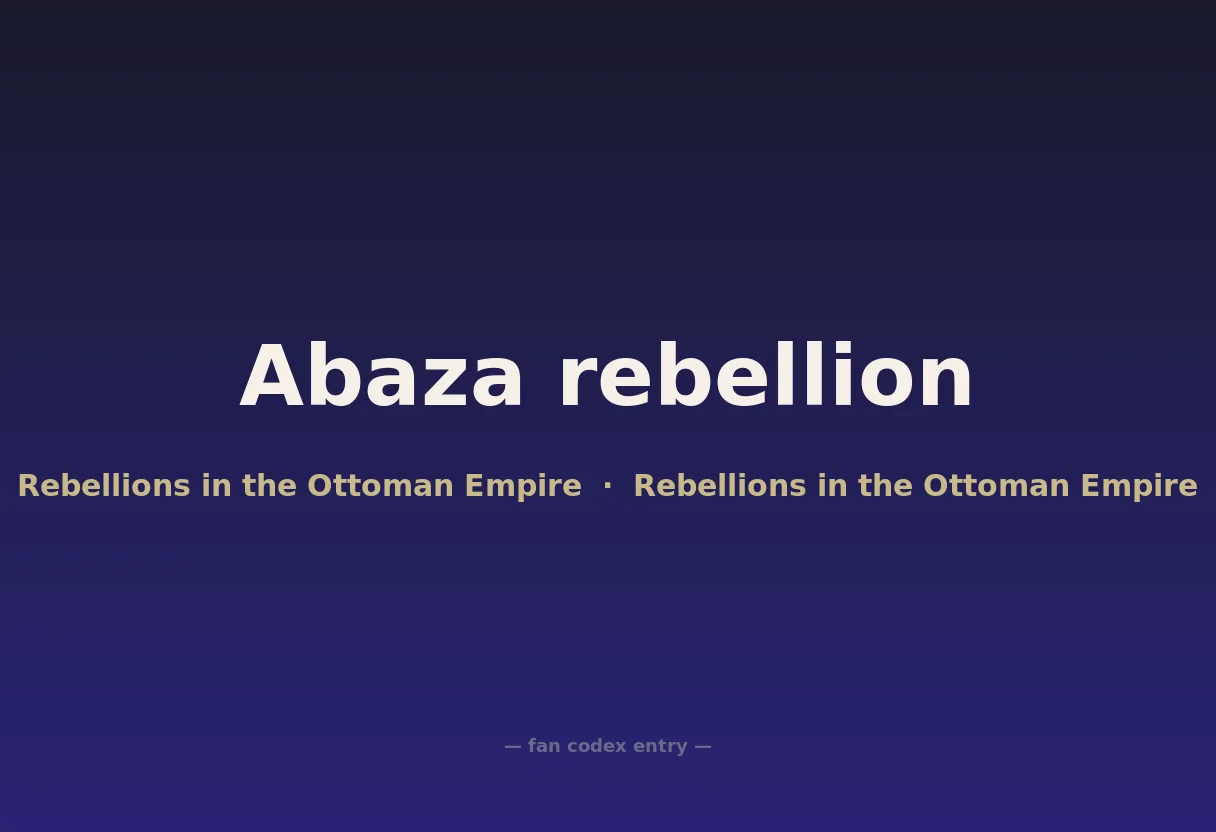 Abaza rebellion