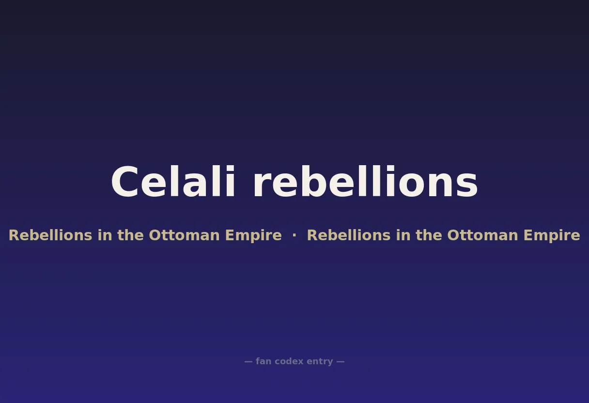 Celali rebellions