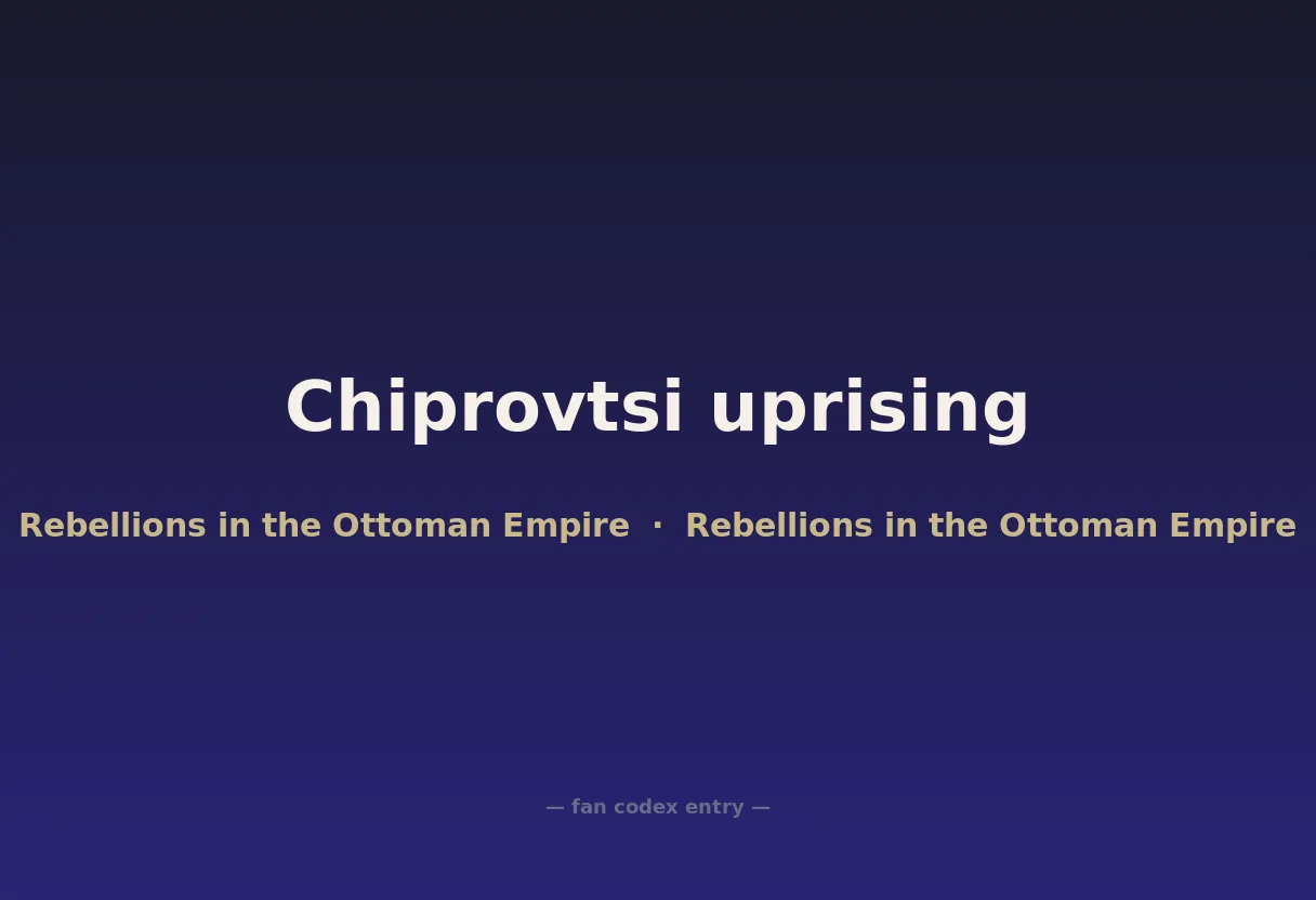 Chiprovtsi uprising