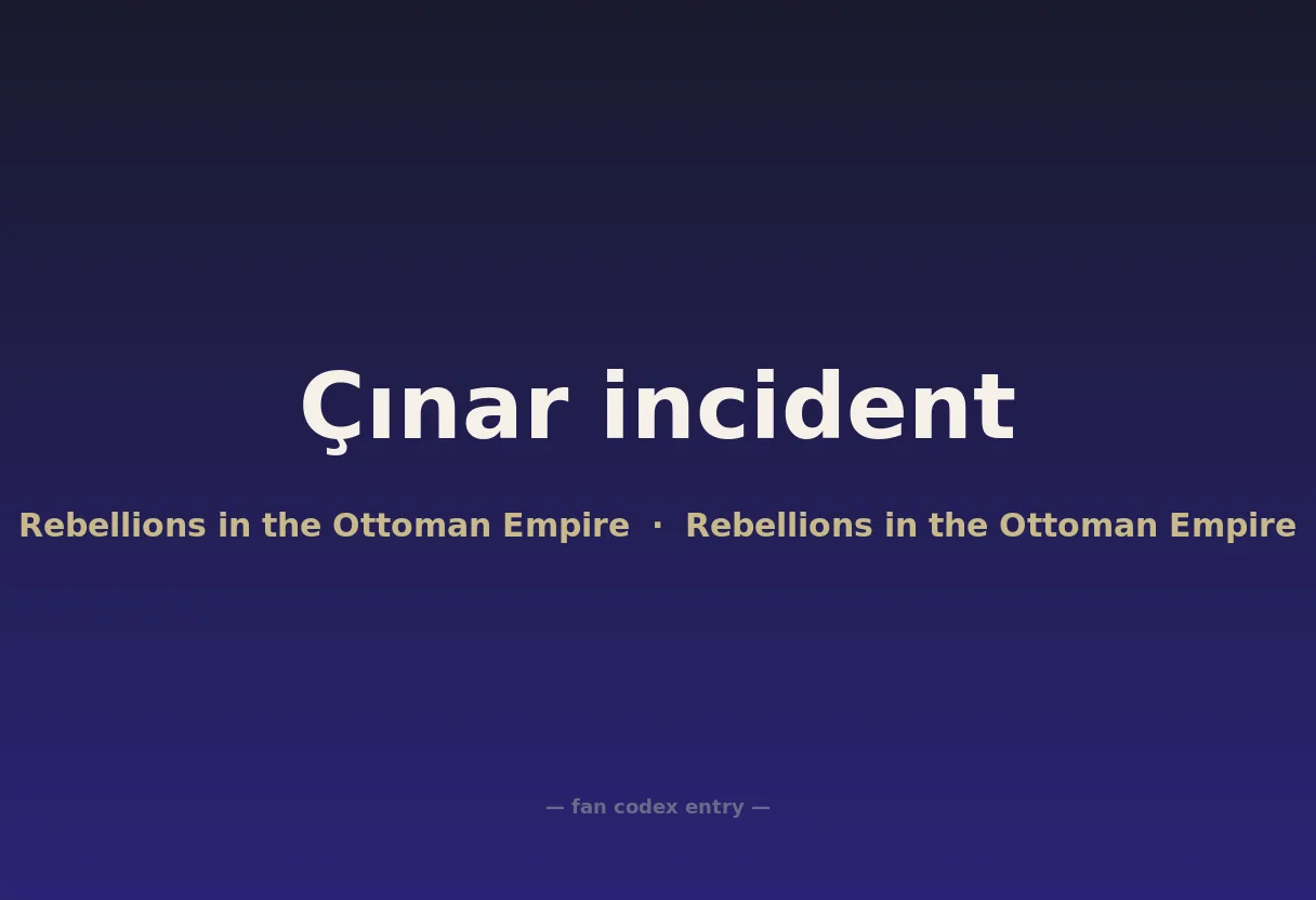 Çınar incident